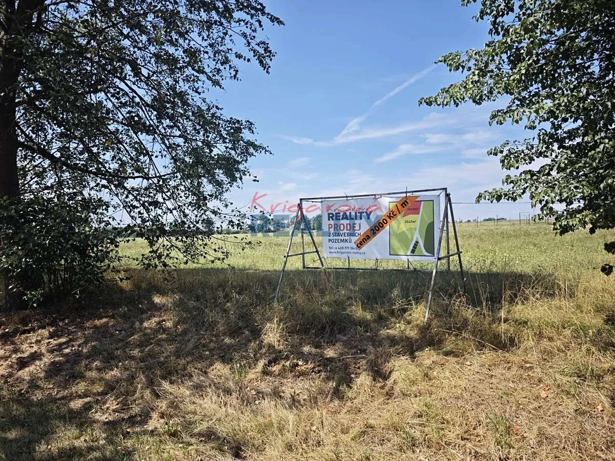 Prodej stavebního pozemku 1549 m²